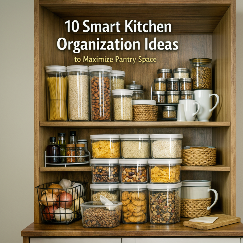 10 Smart Kitchen Organization Ideas to Maximize Pantry Space