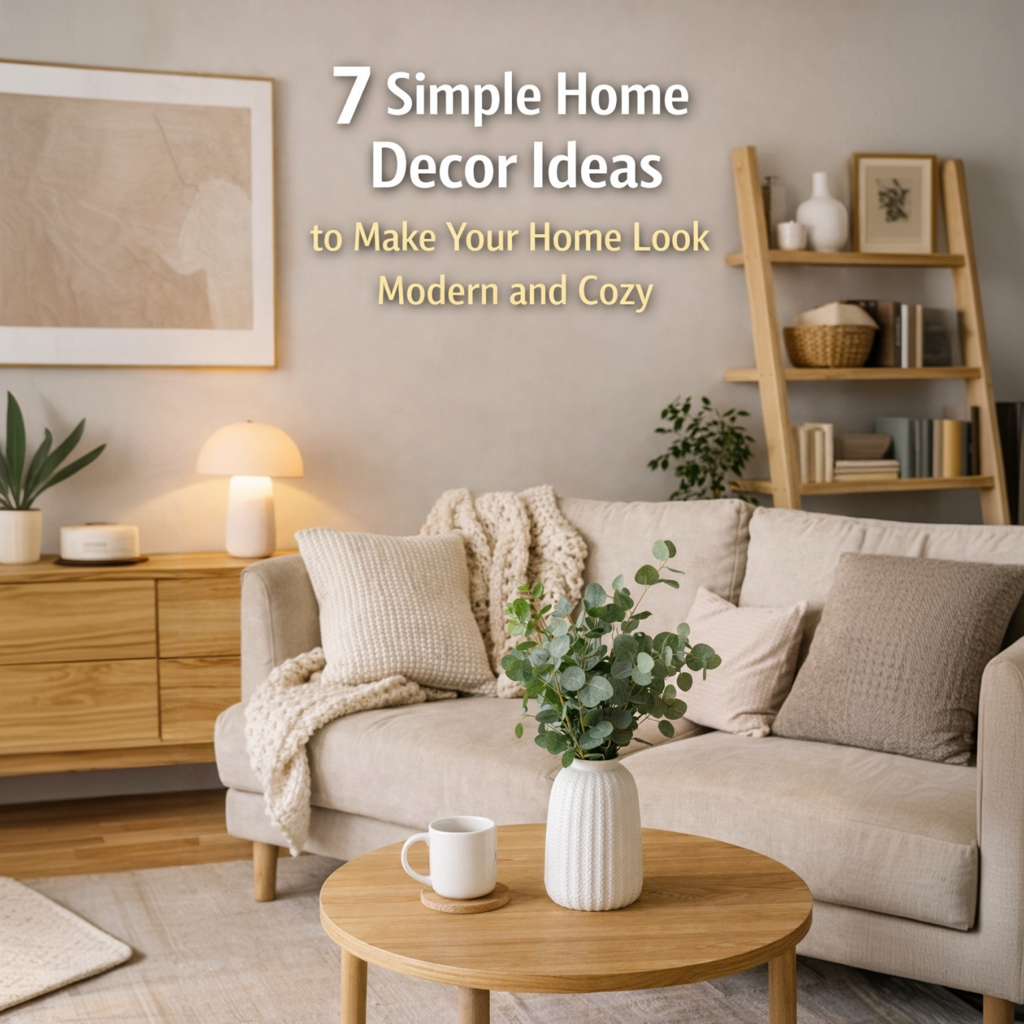 7 Simple Home Decor Ideas to Make Your Home Look Modern and Cozy