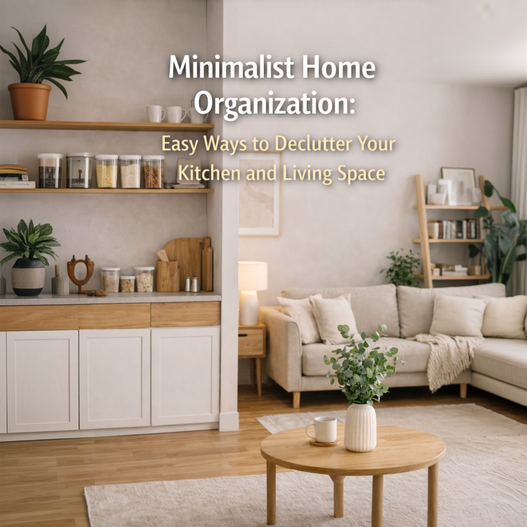 Minimalist Home Organization: Easy Ways to Declutter Your Kitchen and Living Space