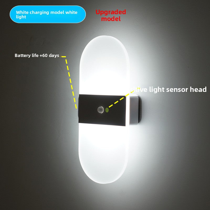 Touch-sensitive wall lamp for bedroom bedside lamp