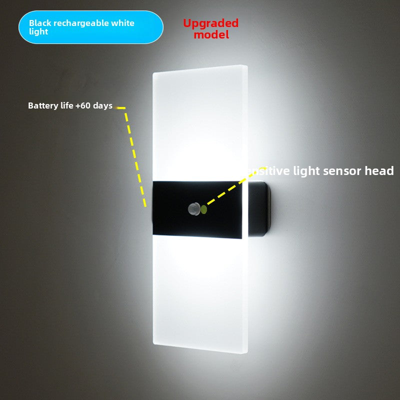 Touch-sensitive wall lamp for bedroom bedside lamp