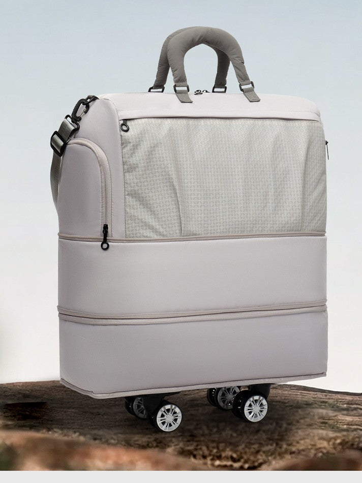 Expandable Universal Wheel Travel Bag with Dry-Wet Separation