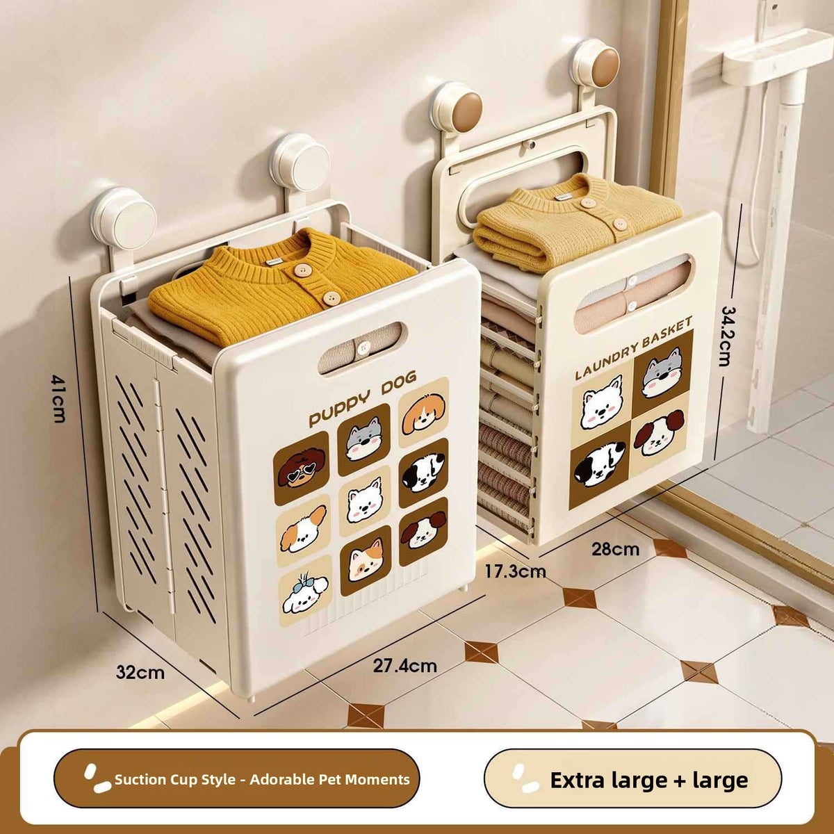 Foldable Wall Mounted Laundry Basket