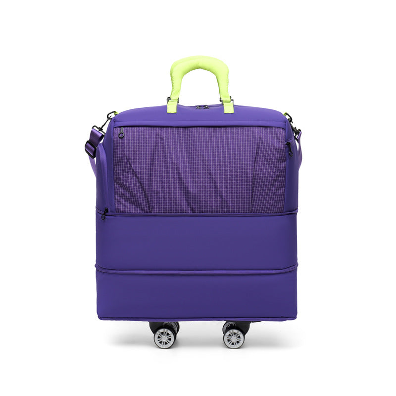 Expandable Universal Wheel Travel Bag with Dry-Wet Separation