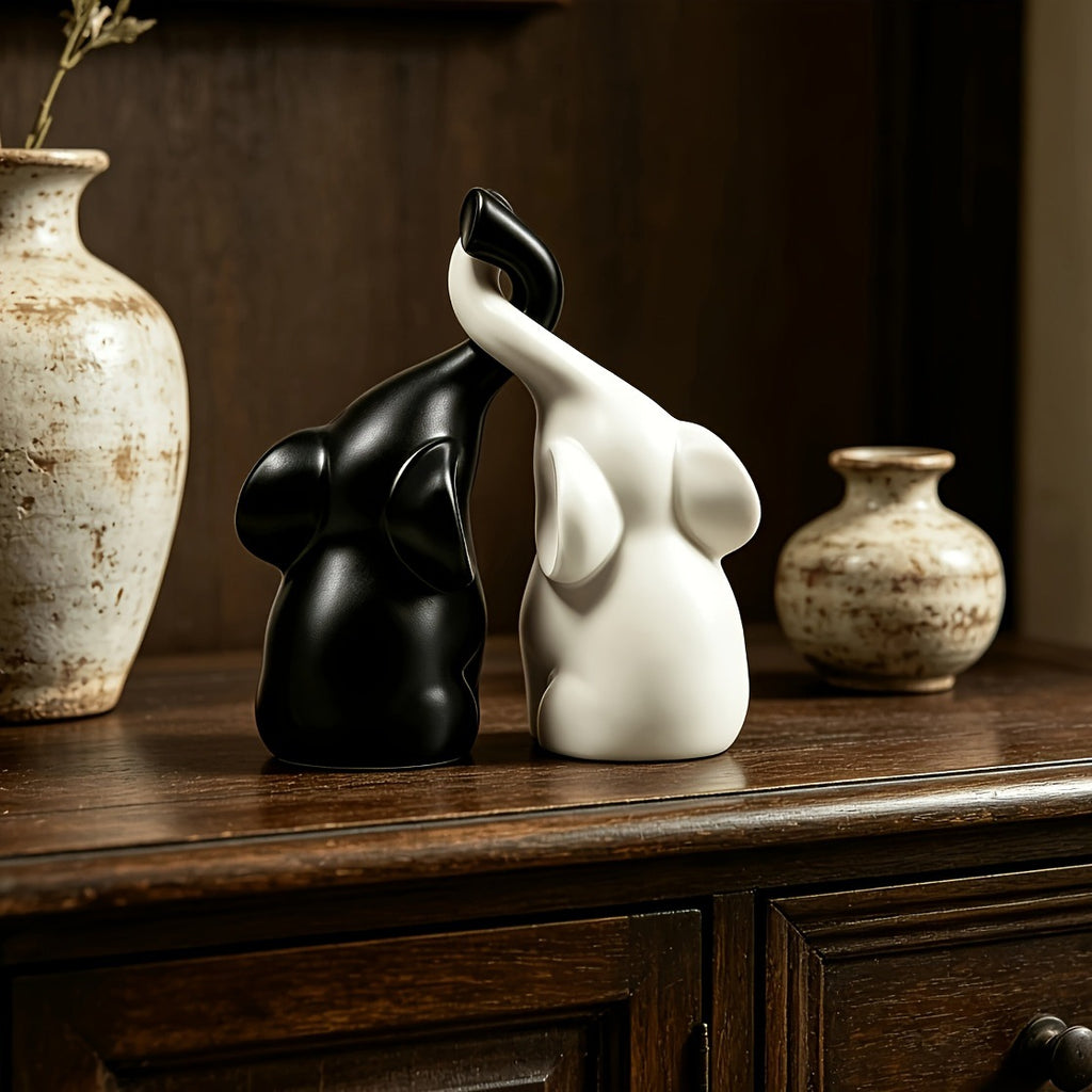 Modern Couple Elephant Home Decor