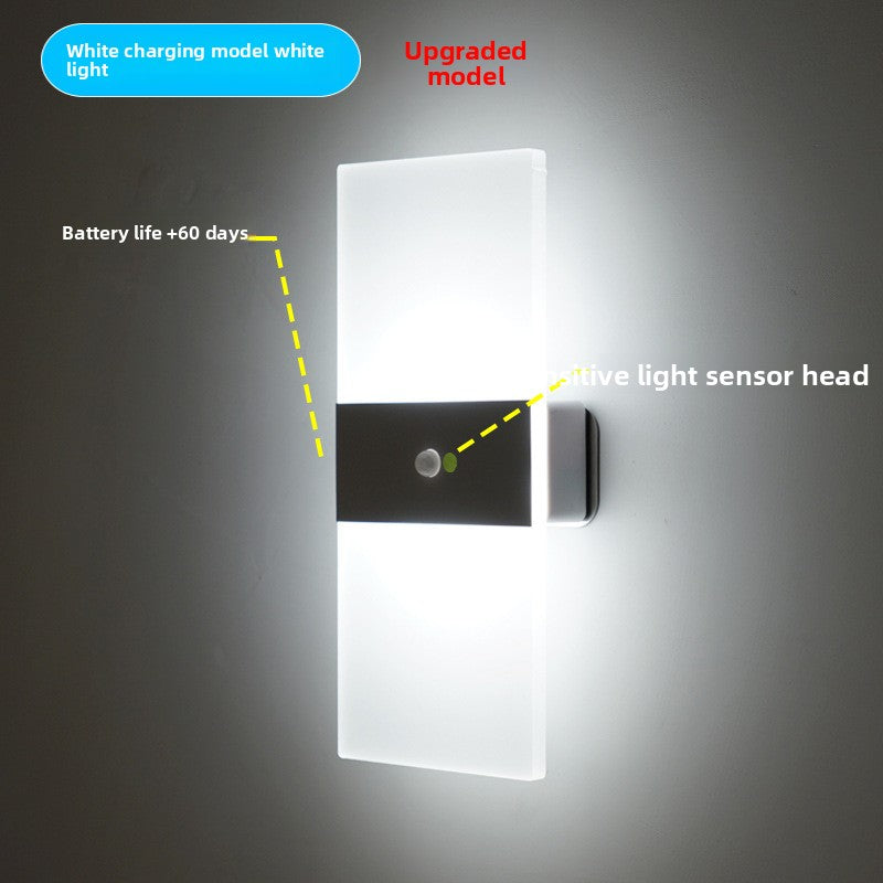 Touch-sensitive wall lamp for bedroom bedside lamp