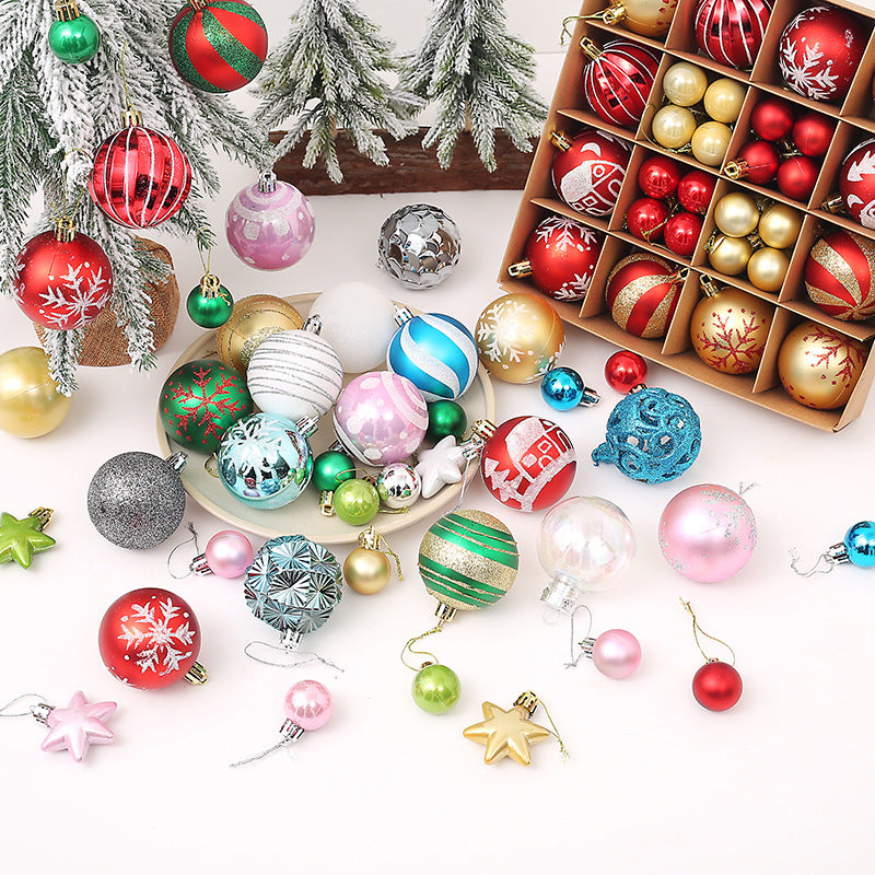 Christmas Decorative Painted Ball Ornaments Gift Set