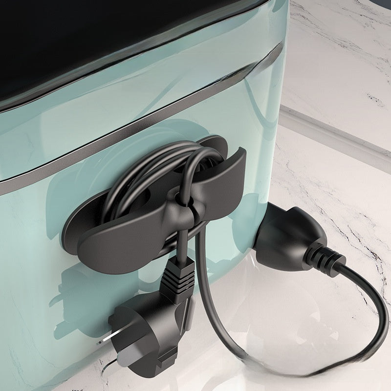 Silicone Adhesive Cable Winder Wall Mounted Organizer