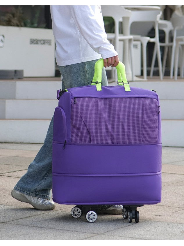 Expandable Universal Wheel Travel Bag with Dry-Wet Separation