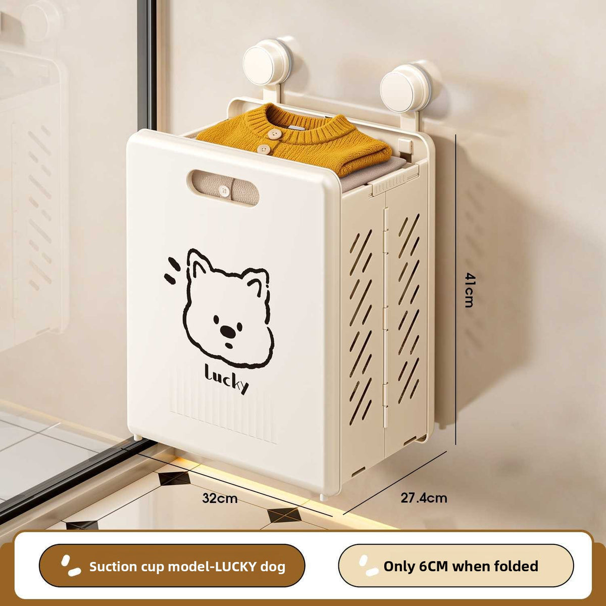 Foldable Wall Mounted Laundry Basket