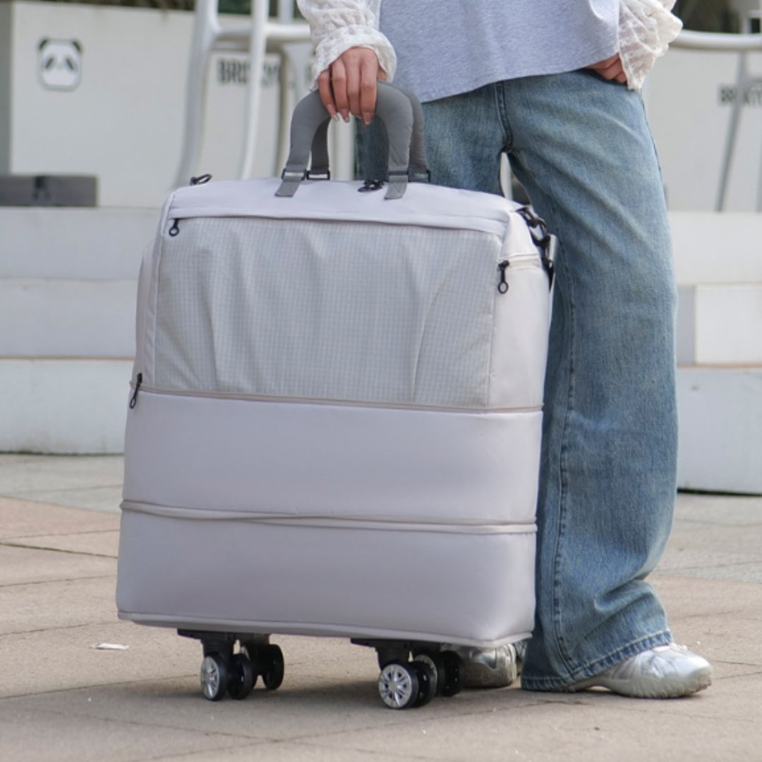 Expandable Universal Wheel Travel Bag with Dry-Wet Separation