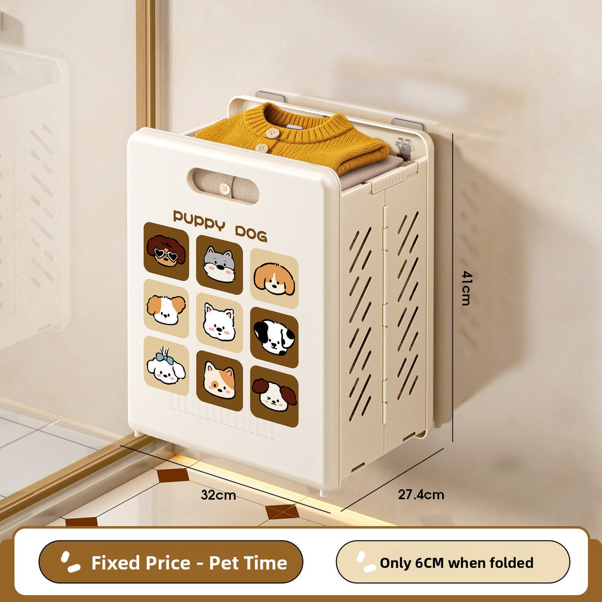 Foldable Wall Mounted Laundry Basket