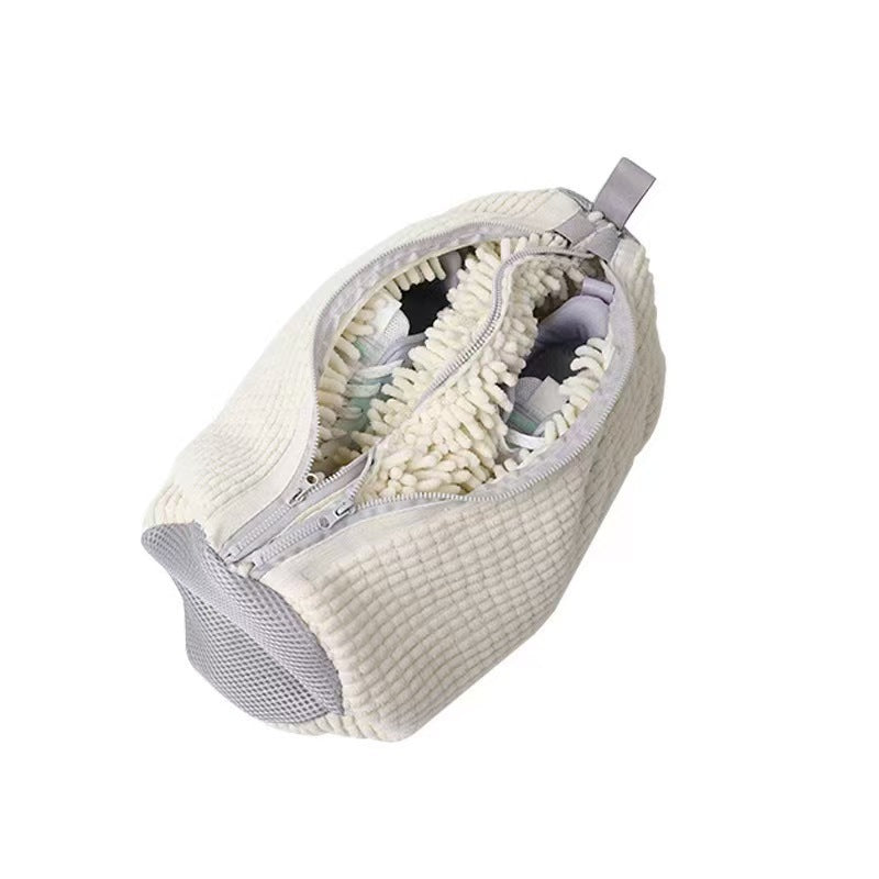 Reusable Shoe Cleaning Bag with Brake Zipper