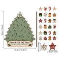 Christmas 24-day countdown calendar wooden Christmas decoration item