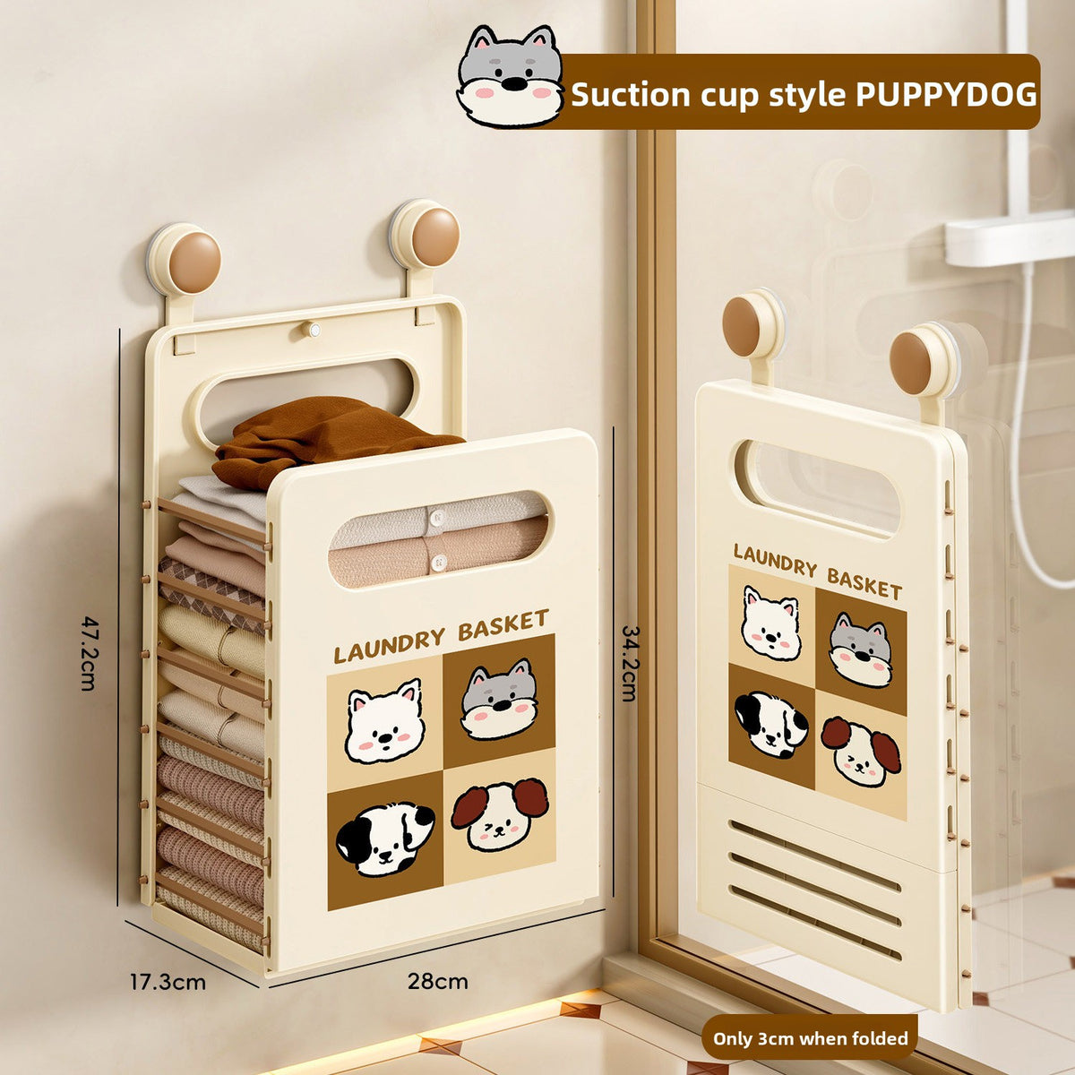 Foldable Wall Mounted Laundry Basket
