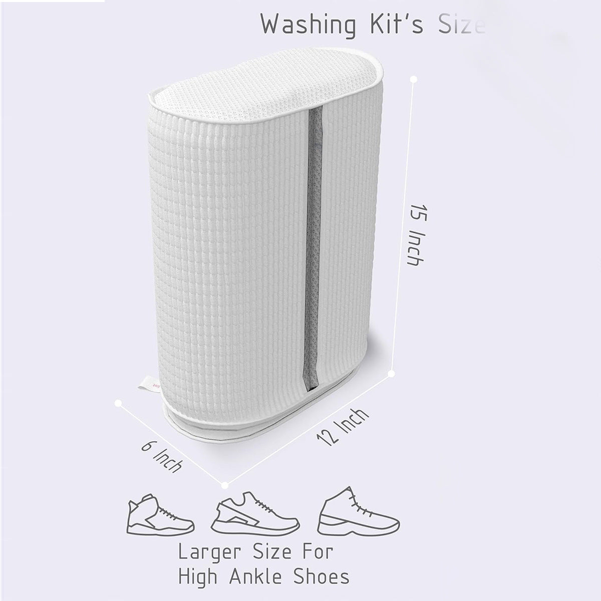 Reusable Shoe Cleaning Bag with Brake Zipper