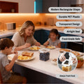 Clear Airtight Food Storage Container – BPA Free Stackable Kitchen Pantry Organizer with Sealed Lid