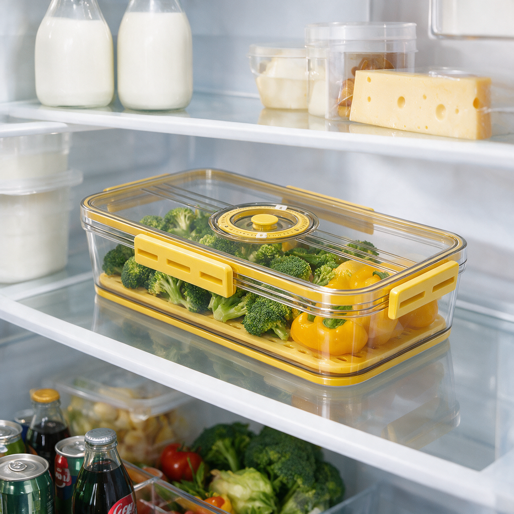 Clear Stackable Refrigerator Organizer