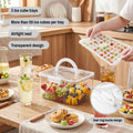 Plastic Covered Ice Cube Trays with Storage Container – Ice Cube Trays for Freezer with Lid, Easy Release Ice Molds & Cube Storage Bin