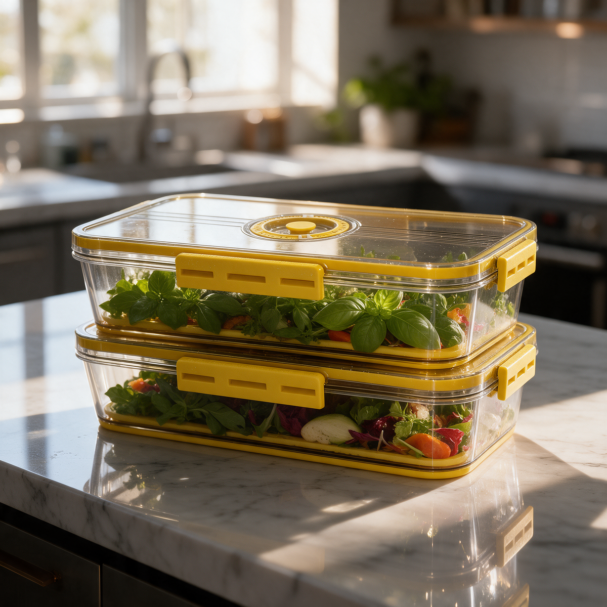 Clear Stackable Refrigerator Organizer