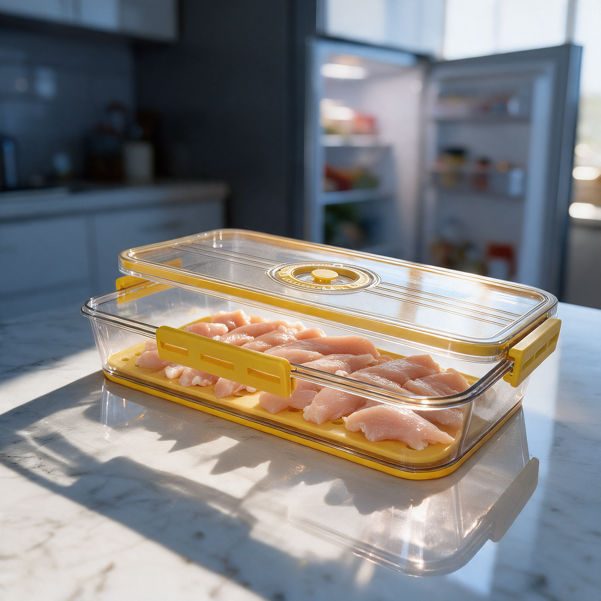 Clear Stackable Refrigerator Organizer