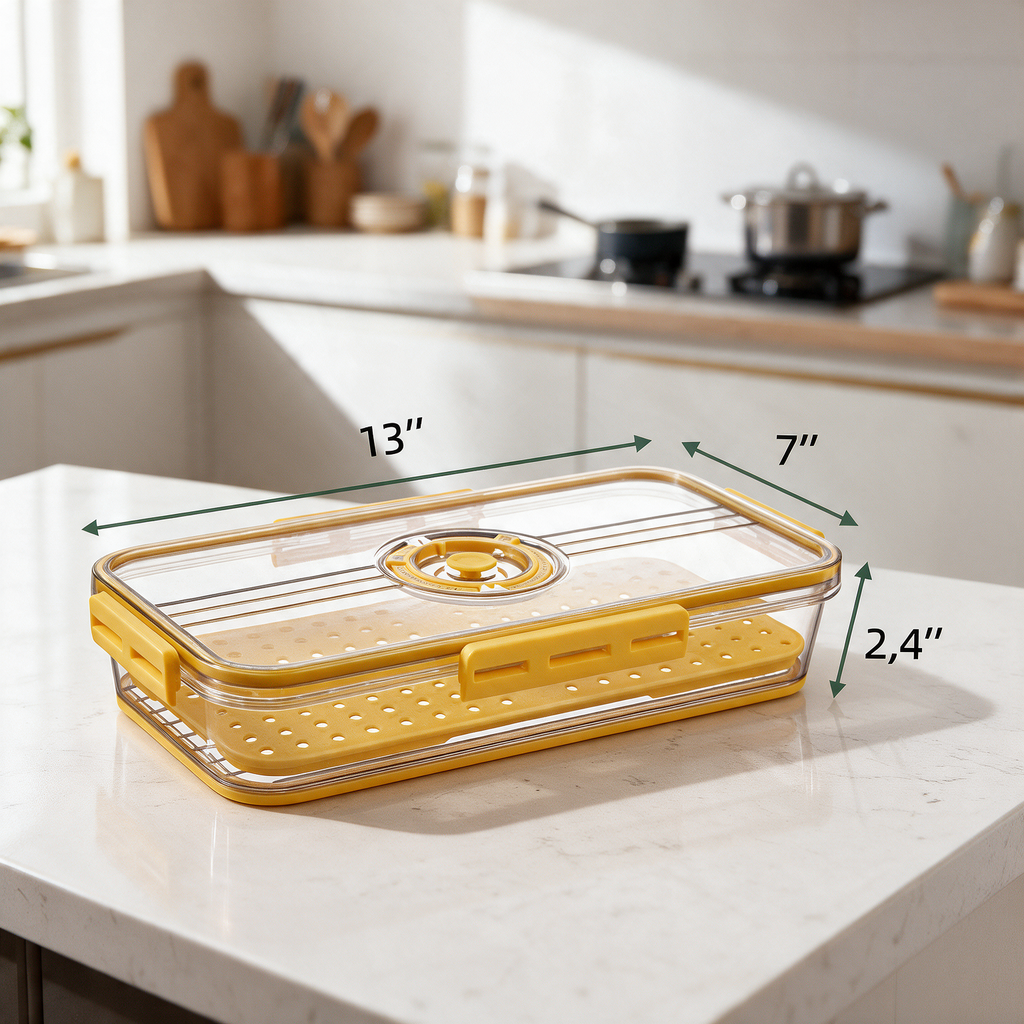 Clear Stackable Refrigerator Organizer